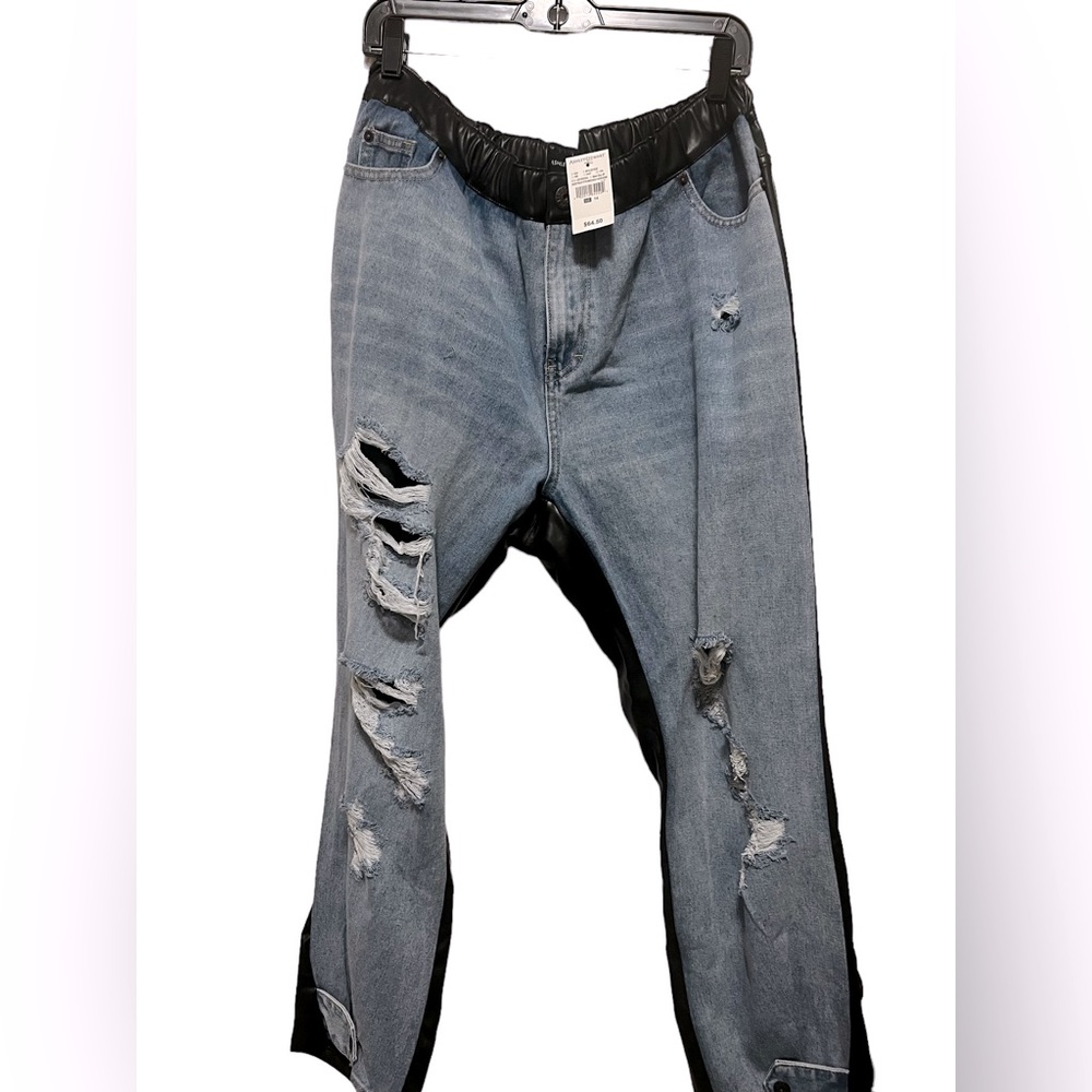 Ashley Stewart distressed jeans